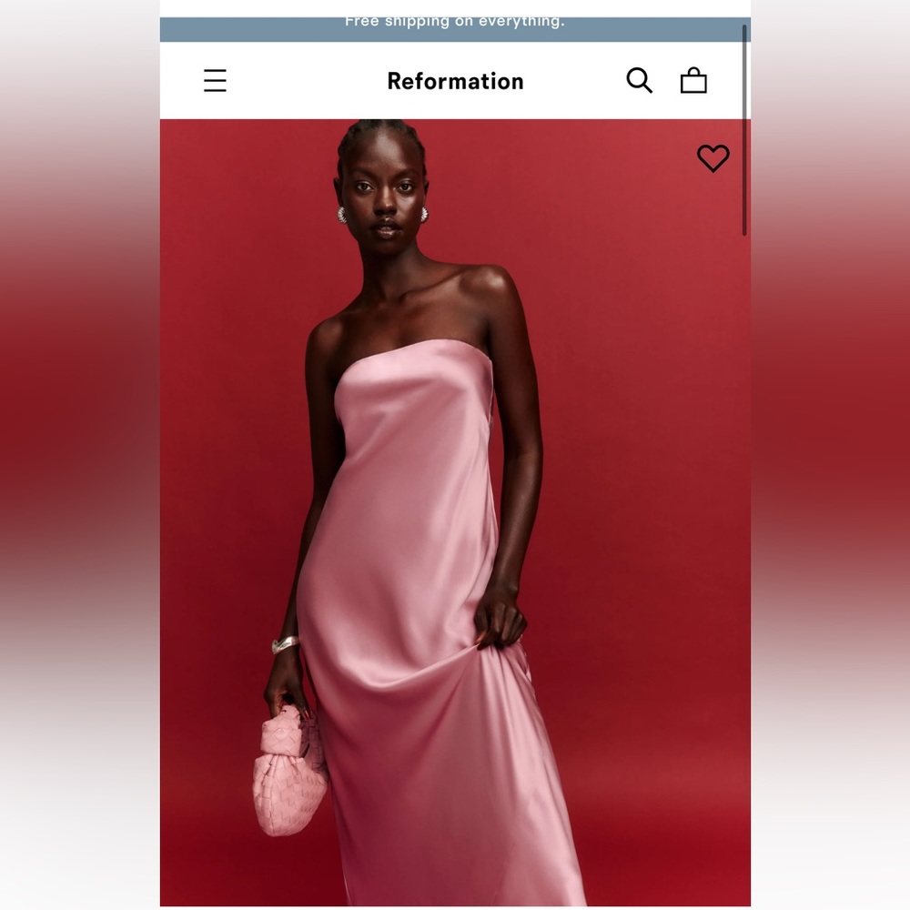 Reformation silk dress